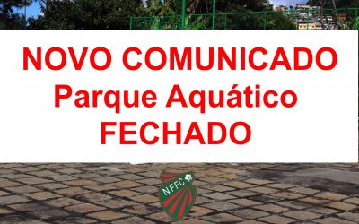 NOTA OFICIAL: Paralização total de todas as atividades no Parque Aquático  NENHUMA atividade será realizada nas dependências do clube social nos próximos 15 dias