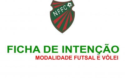 Ficha de inscrição: Vôlei e Futsal feminino  Preencha a ficha de intenção para a gestão do Parque Aquático do Nova Friburgo Futebol Clube