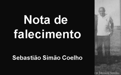 Nota de pesar: Sebastião Simão Coelho