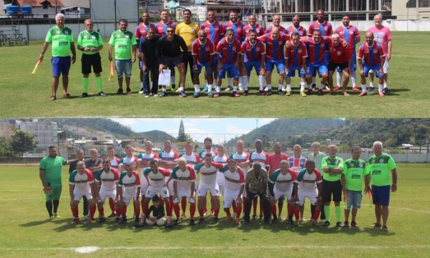 <h1>Futebol Master movimenta programação dos 44 anos do Nova Friburgo F.C </h1> <h>Partida aconteceu no Centro de Treinamento, em Conselheiro Paulino</h>