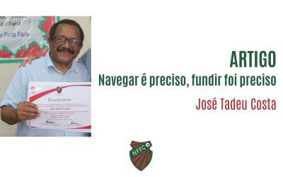 ARTIGO: Navegar é preciso, fundir foi preciso  Confira o artigo produzido pelo Professor José Tadeu Costa