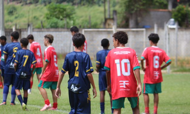 <h1>Escolinha participa de amistosos em Monnerat </h1> <h>Partidas foram disputadas na manhã deste domingo (22 de março), no Estádio Elias Mussi</h>